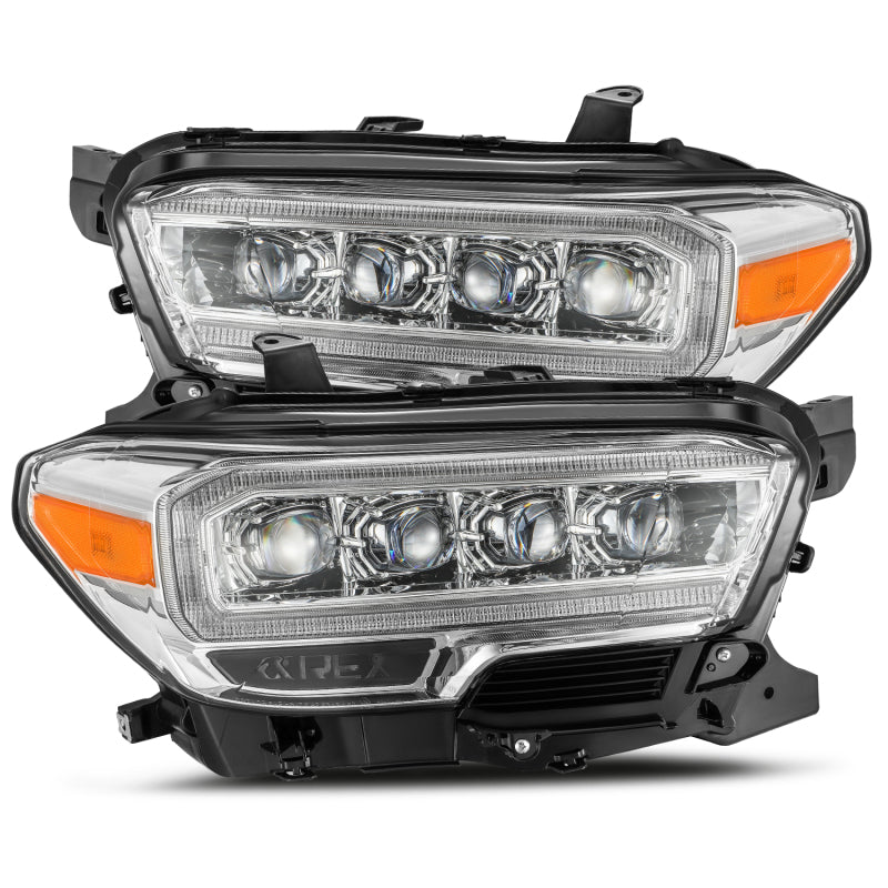 AlphaRex 16-23 Toyota Tacoma NOVA-Series LED Projector Headlights Chrome