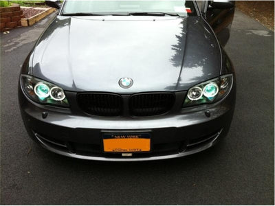 Spyder BMW E87 1-Series 08-11 Projector Headlights LED Halo Black High H1 Low H7 PRO-YD-BMWE87-HL-BK 5008985