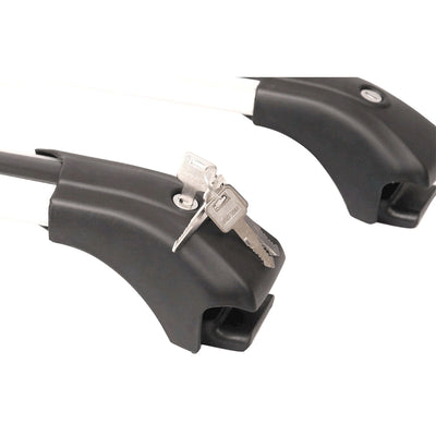 2014-2020 Nissan Rogue OE Luxury Black Roof Rack Cross Bar Aluminum