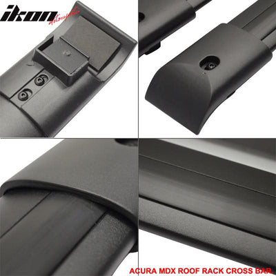 2007-2012 Acura MDX SUV Sport OE Black Cross Bar Roof Rack Aluminum