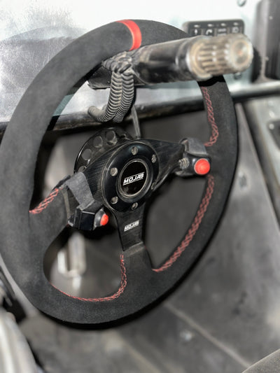 13.5'' MOJAB Flat Steering Wheel Leather or Suede