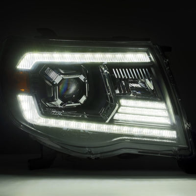 AlphaRex 05-11 Toyota Tacoma LUXX-Series LED Projector Headlights Alpha-Black