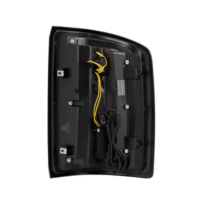 AlphaRex 14-18 GMC Sierra 1500/2500HD/3500HD LUXX-Series LED Tail Lights Blk w/Actv Light & Seq. Sig 630040 *Discontinued