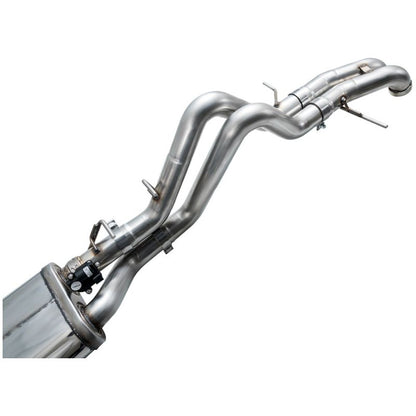 AWE Tuning 22-24 Ford Bronco Raptor 4WD Dual BashGuards Cat-Back SwitchPath Exhaust (No Tips)