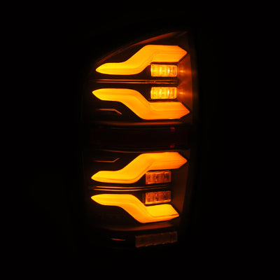AlphaRex 16-21 Toyota TacomaLUXX LED Taillights Blk w/Activ Light/Seq Signal 680090 *Discontinued