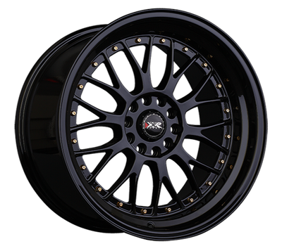 XXR 521 Wheel Black / Gold Rivets 18x8.5 +35 5x100,5x114.3
