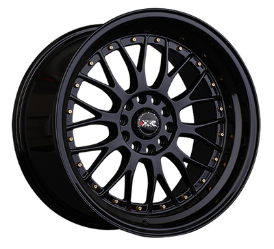XXR 521 Wheel Black / Gold Rivets 20x8.5 +32 5x4.5,5x120