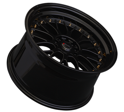 XXR 521 Wheel Black / Gold Rivets 20x10.5 +30 5x4.5,5x120