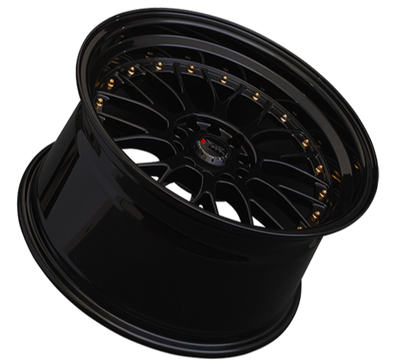 XXR 521 Wheel Black / Gold Rivets 20x8.5 +32 5x4.5,5x120