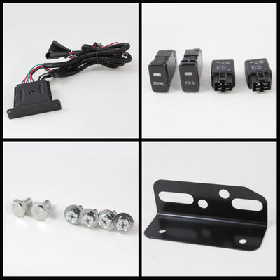Spyder Toyota FJ Cruiser 07-14 Fog Lights With LED Daytime Running Lights w/swch Blk FL-DRL-TFJ07-BK 5075161
