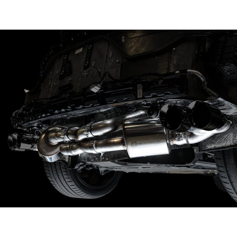 AWE Tuning 2020+ Chevrolet Corvette (C8) Touring Edition Exhaust - Quad Diamond Black Tips