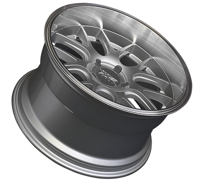 XXR 530D Wheel Silver / Machined Lip 19x10.5 +20 5x4.5
