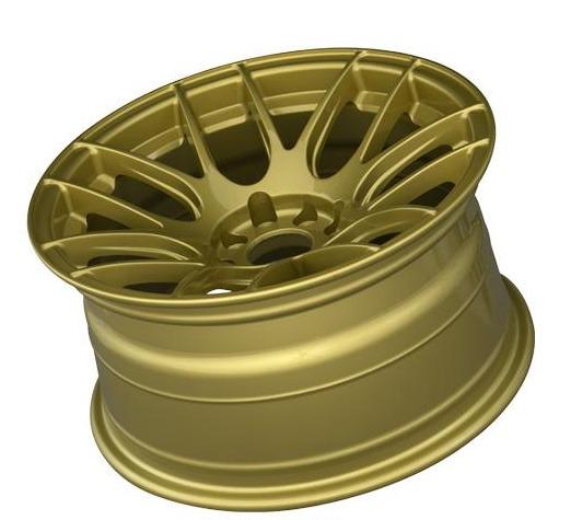 XXR 530 Gold Wheel 8.25x17 +35 5x100,5x114.3