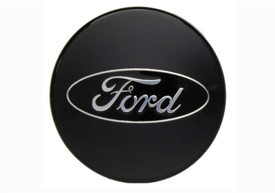 Ford Racing Car Black and Chrome Wheel Cap M-1096K-BCC