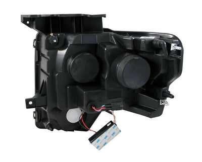 Anzo 2009-2014 Ford F-150 Projector Headlights w/ Halo Black (CCFL) G2