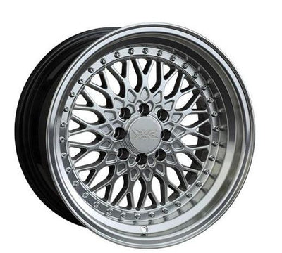 XXR 536 Wheel Hyper Silver / Machined Lip 15x8 +20 4x100,4x114.3
