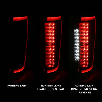 Anzo Ford F-250/350/450/550 Super Duty 17-18 L.E.D Tail Lights Smoke