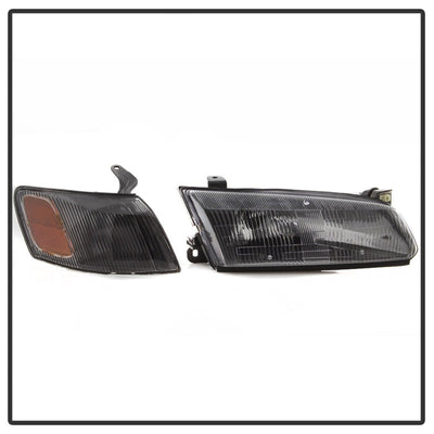 SPYDER xTune 97-99 Toyota Camry 4pc OEM Style Headlights w/Corner Lights - Black (HD-JH-TCAM97-SET-BK) 9042836