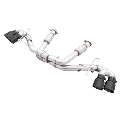 AWE Tuning 2020+ Chevrolet Corvette (C8) Track Edition Exhaust - Quad Diamond Black Tips