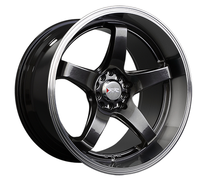 XXR 555 Wheel Chromium Black / Machined Lip 17x8 +35 5x100,5x114.3
