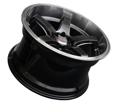 XXR 555 Wheel Chromium Black / Machined Lip 18x10 +25 5x100,5x114.3