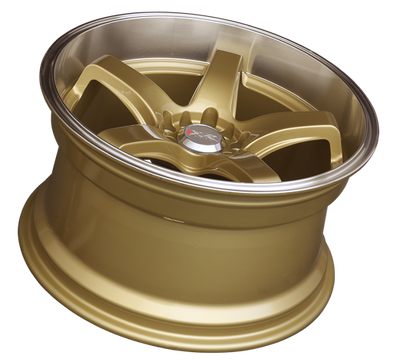 XXR 555 Wheel Hyper Gold / Machined Lip 18x10 +25 5x100,5x114.3