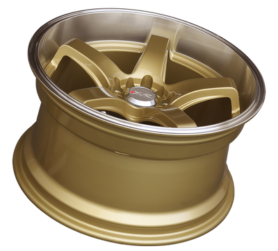 XXR 555 Wheel Hyper Gold / Machined Lip 18x8.5 +25 5x100,5x114.3