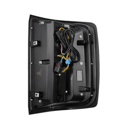 AlphaRex 14-18 Chevrolet Silverado 1500 / 15-19 Silverado 2500HD/3500HD / 15-19 GMC Sierra 3500HD Dually LUXX-Series LED Tail Lights Alpha-Black