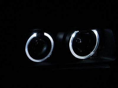 Anzo 1992-1998 BMW 3 Series E36 Projector Headlights w/ Halo Black (CCFL) G
