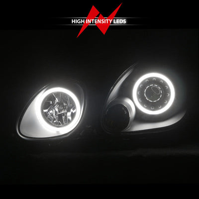 Anzo 1998-2005 Lexus Gs300 Projector Headlights w/ Halo Black
