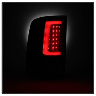 Spyder 07-13 GMC Sierra 1500 V2 Light Bar LED Tail Lights - Blk Smoke (ALT-YD-GS07V2-LBLED-BSM) 5084750