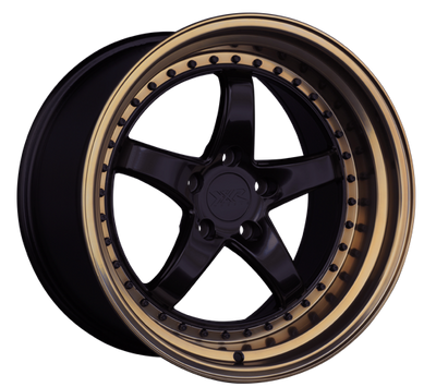 XXR 565 Wheel Black / Bronze Lip 18x9.5 +20 5x4.5