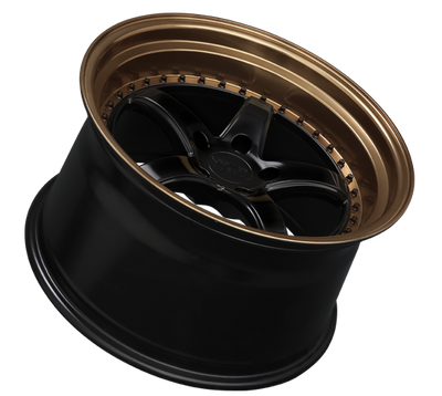 XXR 565 Wheel Black / Bronze Lip 18x9.5 +20 5x4.5
