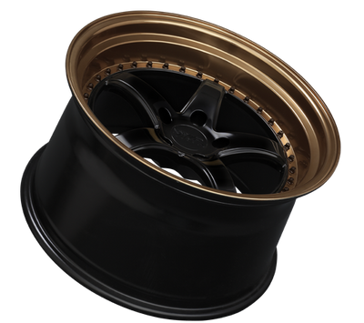 XXR 565 Wheel Black / Bronze Lip 18x9.5 +38 5x4.5