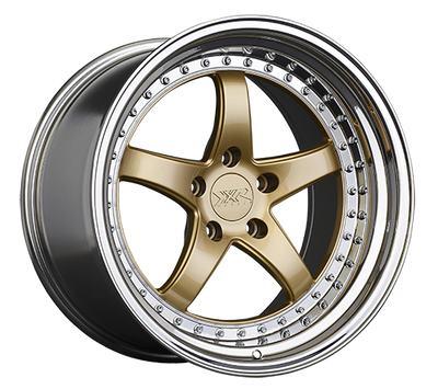 XXR 565 Wheel Hyper Gold / Platinum Lip 18x9.5 +38 5x120