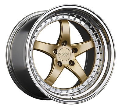 XXR 565 Wheel Hyper Gold / Platinum Lip 18x10.5 +20 5x4.5