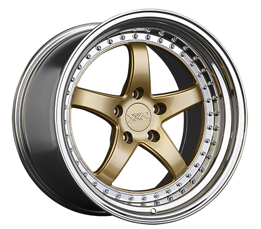 XXR 565 Wheel Hyper Gold / Platinum Lip 18x8.5 +35 5x4.5