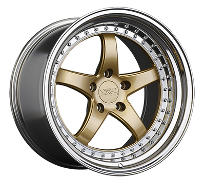 XXR 565 Wheel Hyper Gold / Platinum Lip 18x9.5 +20 5x4.5