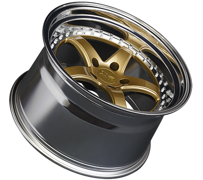 XXR 565 Wheel Hyper Gold / Platinum Lip 18x10.5 +20 5x4.5