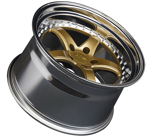 XXR 565 Wheel Hyper Gold / Platinum Lip 18x9.5 +38 5x100