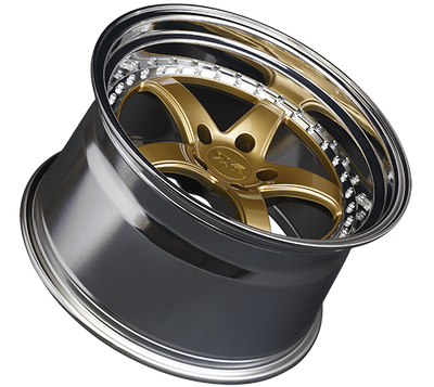 XXR 565 Wheel Hyper Gold / Platinum Lip 18x8.5 +20 5x4.5