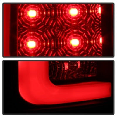 Spyder 07-13 GMC Sierra 1500 V2 Light Bar LED Tail Lights - Blk Smoke (ALT-YD-GS07V2-LBLED-BSM) 5084750
