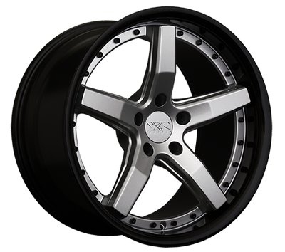 XXR 569 Wheel Silver / Gloss Black Lip 20x10.5 +40 5x4.5