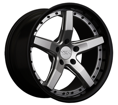 XXR 569 Wheel Silver / Gloss Black Lip 20x10.5 +25 5x4.5