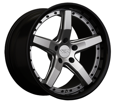 XXR 569 Wheel Silver / Gloss Black Lip 20x9 +35 5x4.5