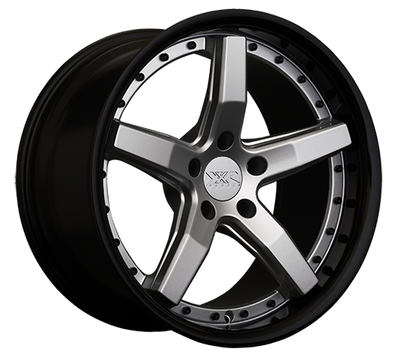 XXR 569 Wheel Silver / Gloss Black Lip 20x9 +35 5x120