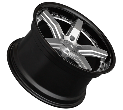 XXR 569 Wheel Silver / Gloss Black Lip 20x9 +35 5x120