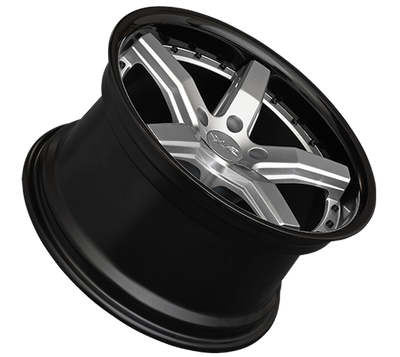 XXR 569 Wheel Silver / Gloss Black Lip 20x10.5 +40 5x120