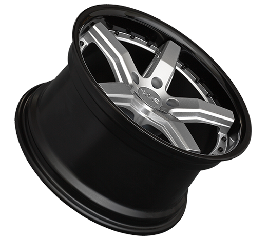 XXR 569 Wheel Silver / Gloss Black Lip 20x10.5 +40 5x4.5