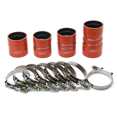 HPS Performance Products HPS High Temp Aramid Reinforced Silicone Intercooler Hose Boots Kit Ford 2008-2010 F250 Superduty 6.4L V8 Powerstroke Diesel Turbo